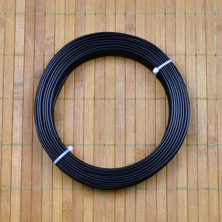 Bonsai Aludraht China eloxiert, Farbe dunkelbraun bis schwarz 2,5 mm 500g